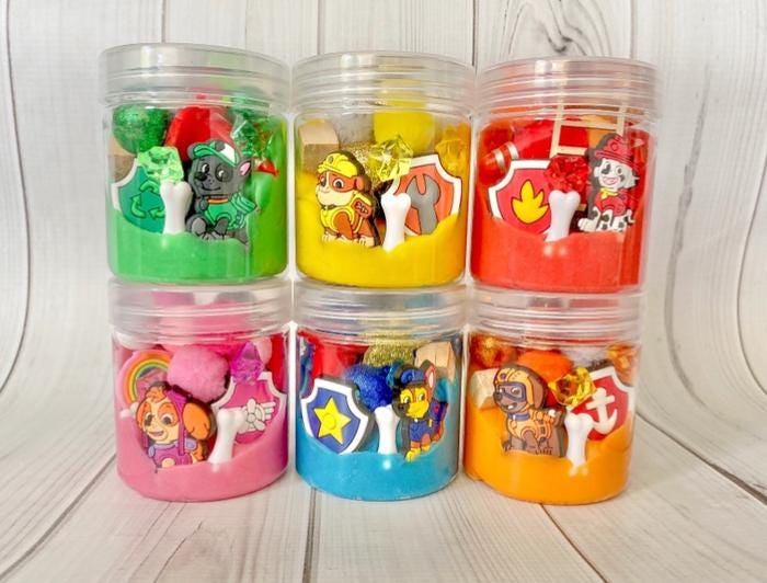 Play Dough Kit Jars, playdough set, girls boys gift, magic kit, sensory kit  present, Party favors toy craft, Play doh, cars grab bag 4 5 6