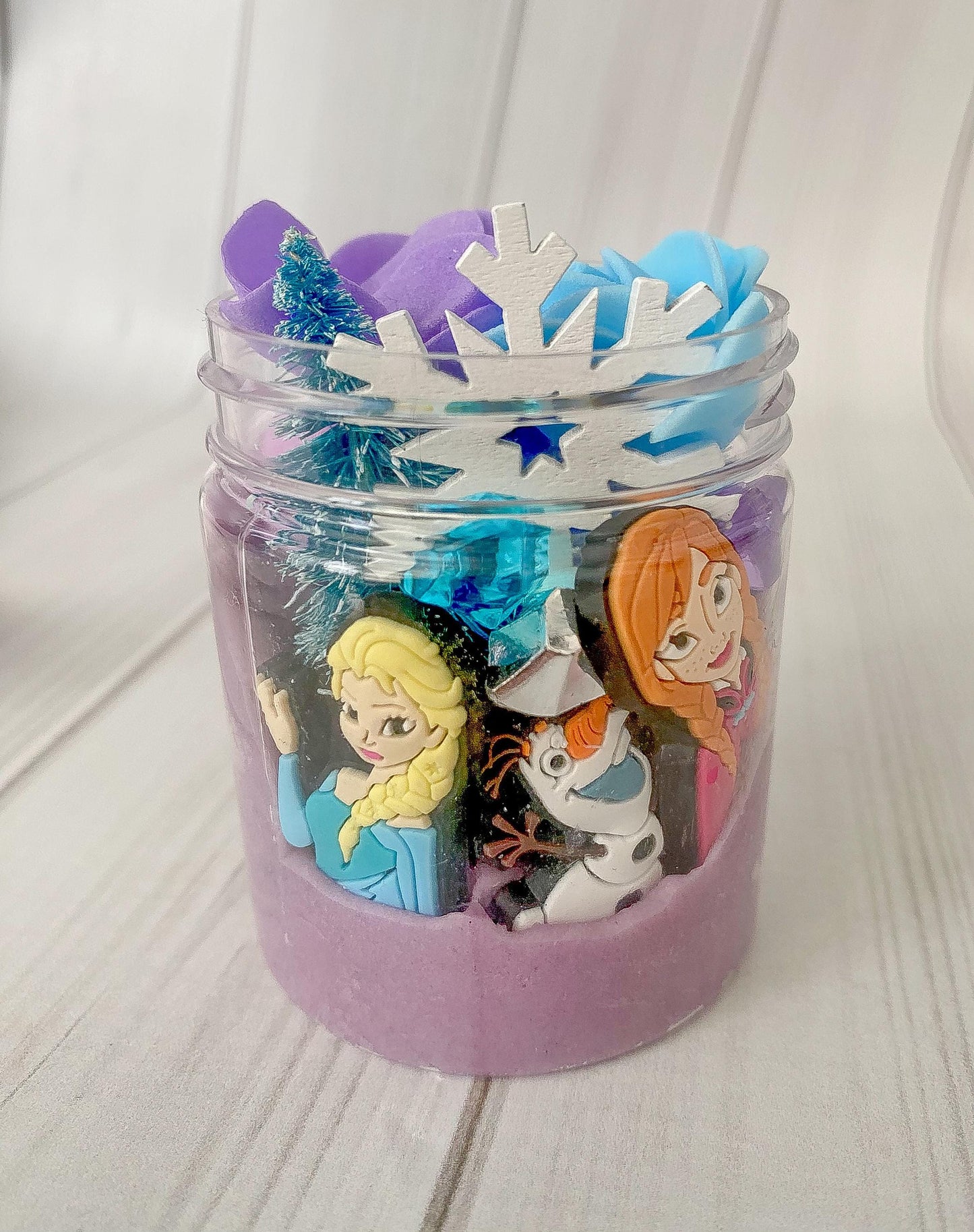 Play Dough Jar Girl birthday grab bag party favor play doh kit gift sensory present 4 5 6 yr old container fashion birthday purple princess
