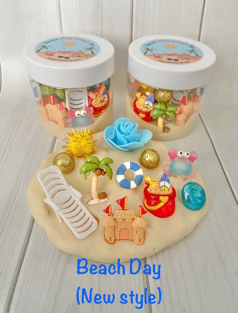 Summer Play Dough Jars