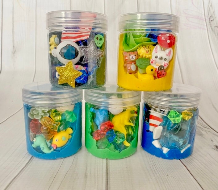 Play Dough Kit Jars, playdough set, girls boys gift, magic kit, sensory kit  present, Party favors toy craft, Play doh, cars grab bag 4 5 6