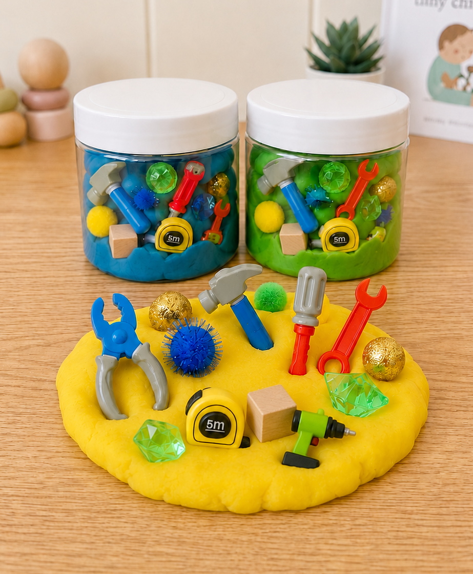 Play Dough Jars (various themes)